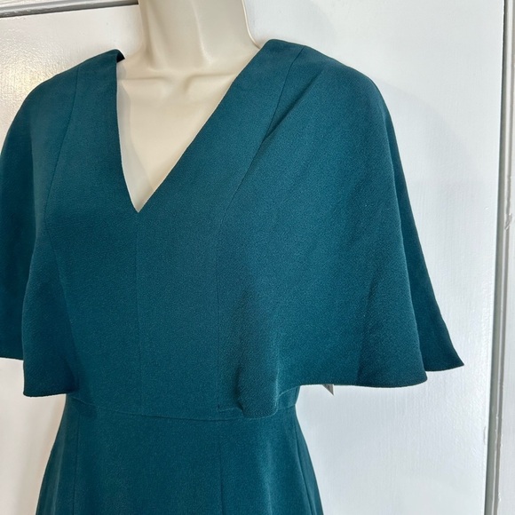 DRESS THE POPULATION Louisa Flutter-Sleeve Midi Dress Womens XS Party Dressy NWT - Picture 9 of 14